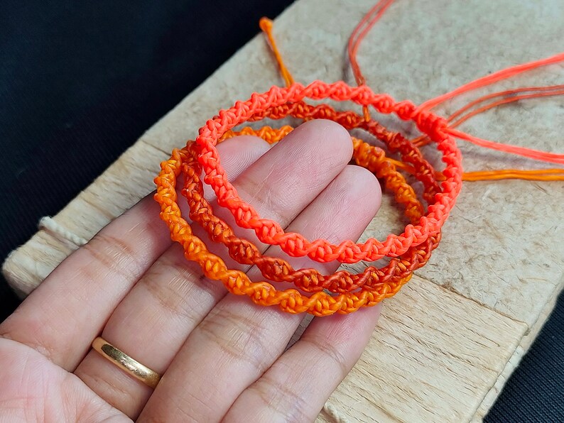 Waterproof Macrame Twist Knot Friendship Adjustable Bracelet Etsy