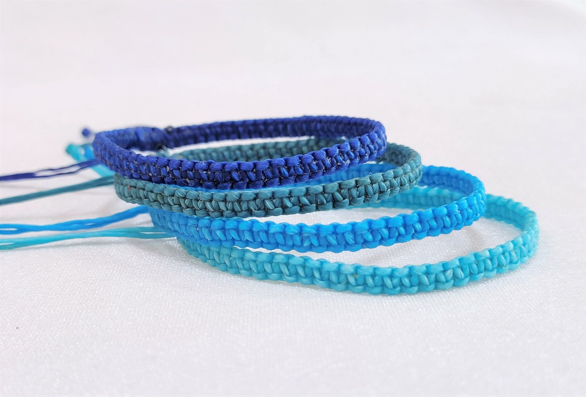 Macrame Square Knot Friendship Adjustable Bracelet, Braided Bracelet