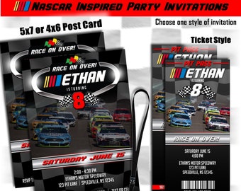 Race Car Ticket Etsy