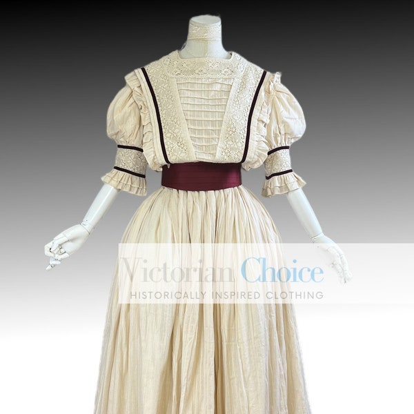 Edwardian 1910er 1920er Jahre Vintage Kleid, Downton zeichnete Abtei Titanic Kleid, Vintage Hochzeitskleid, Edwardian Brautkleid, viktorianisches Theaterkostüm