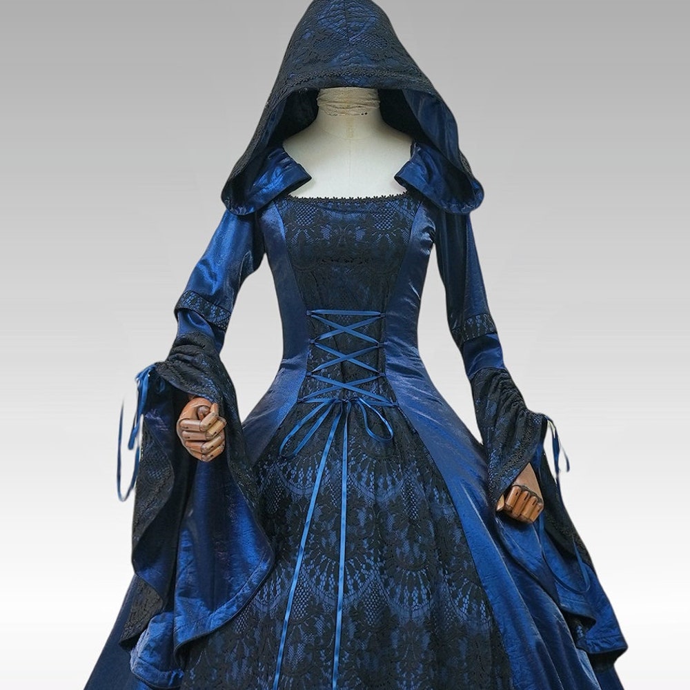 Queen Assassin Studded Hooded Dress Set main image 1
