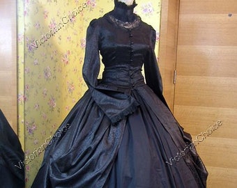 civil war era ball gowns