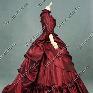 Fantasy Vampire Dress, Red and Black Gothic Dress, Dark Fairy Wedding Dress,  Gothic Wedding Gown 