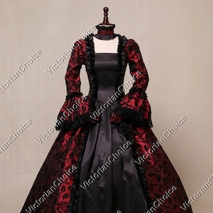 Renaissance Marie Antoinette Dress, Regal Evil Queen Gown, Gothic Dark ...