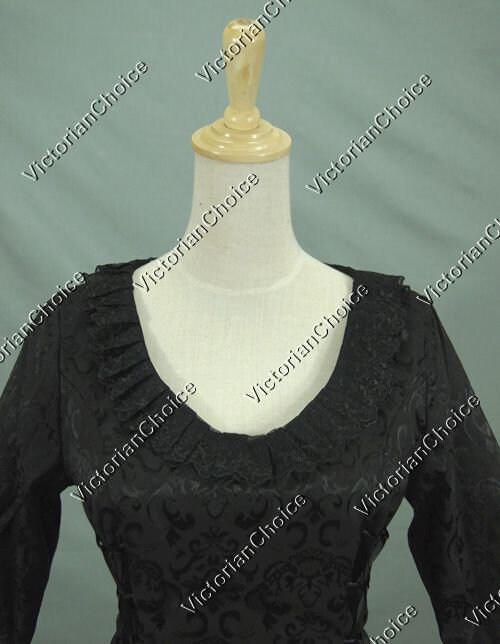 BLACK Ladies Victorian Edwardian Gothic Vintage Romantic Lace | Etsy