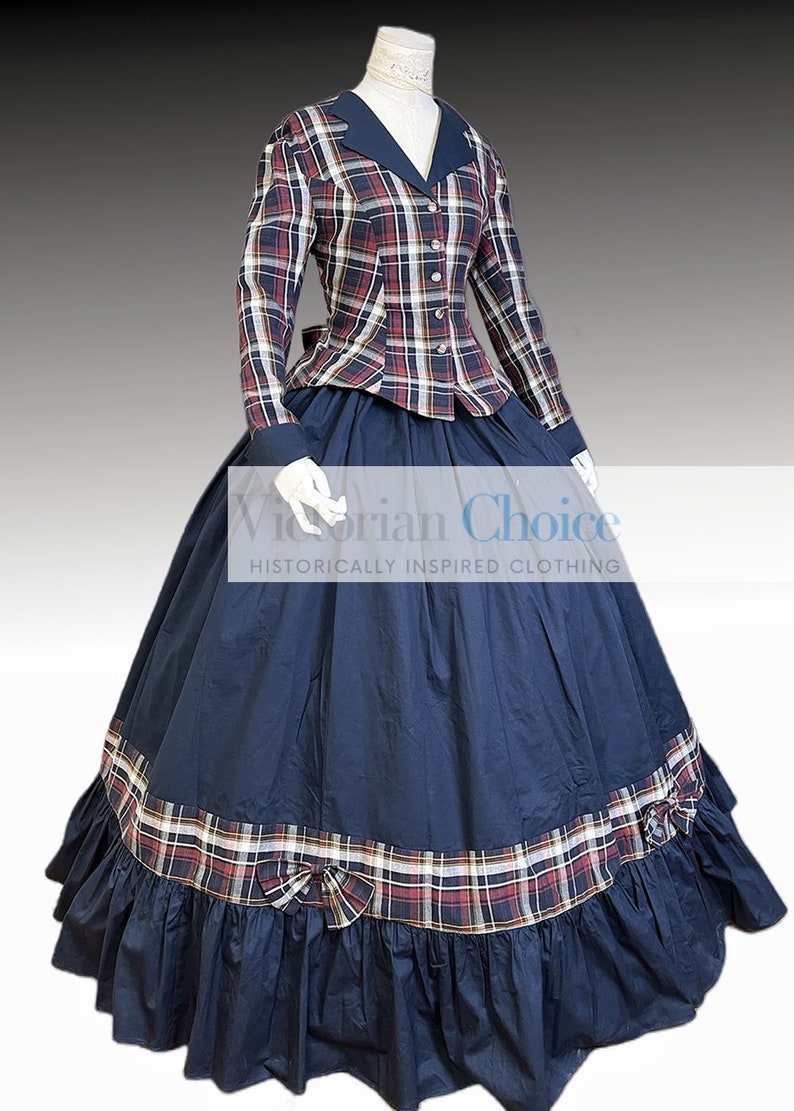 Victorian Dresses | Victorian Ballgowns | Victorian Clothing     Victorian 2PC Jacket and Skirt Suit Dickens Faire Dress Civil War Day Dress Historical Costume Civil War Reenactment Theater Costume  AT vintagedancer.com