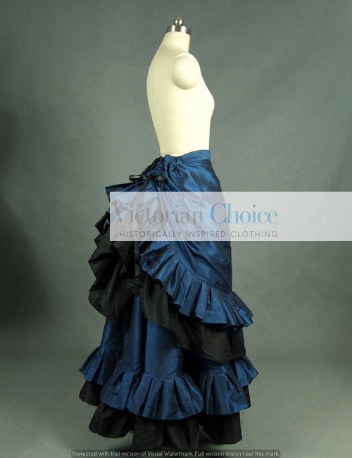 Victorian Blue Walking Dress - Etsy