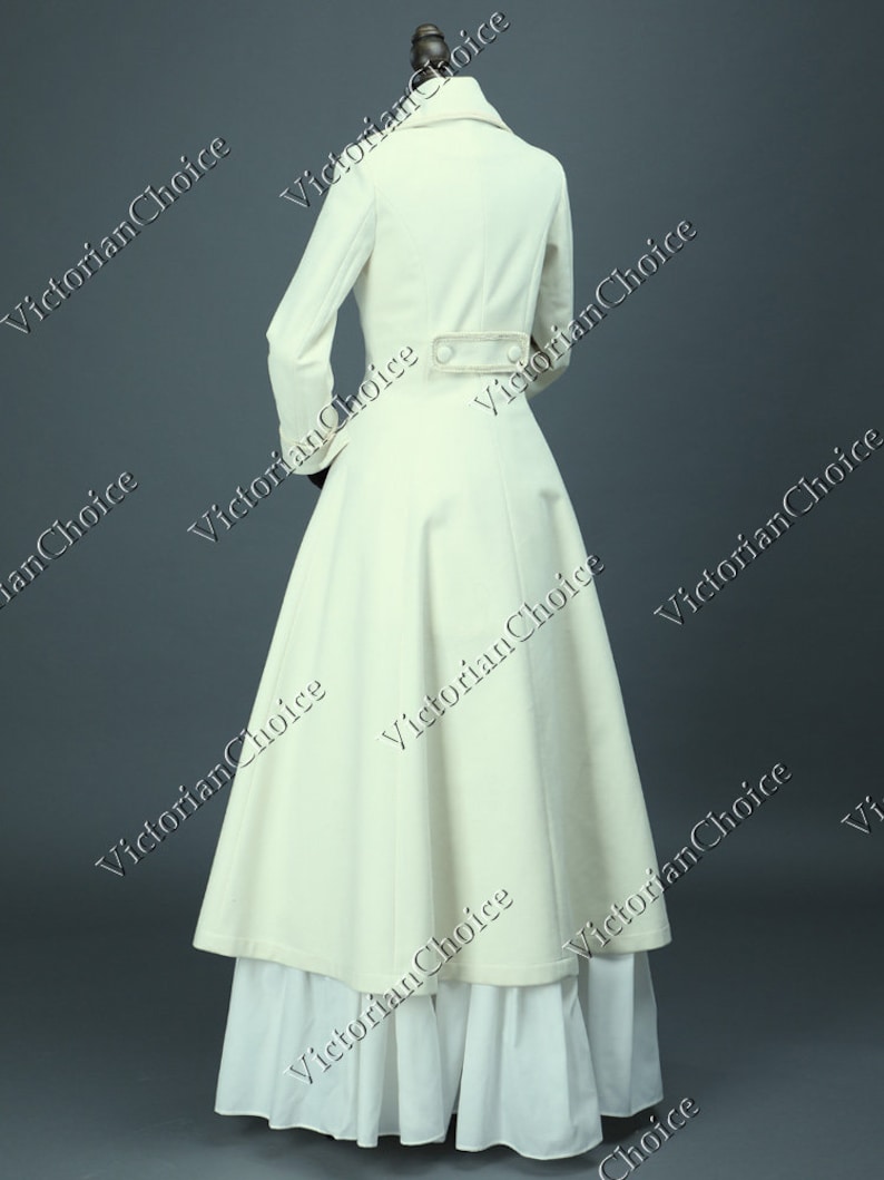 Victorian Edwardian Sherlock Holmes Theater Military Winter Steampunk Punk Coat Dress Cosplay Theater Costume