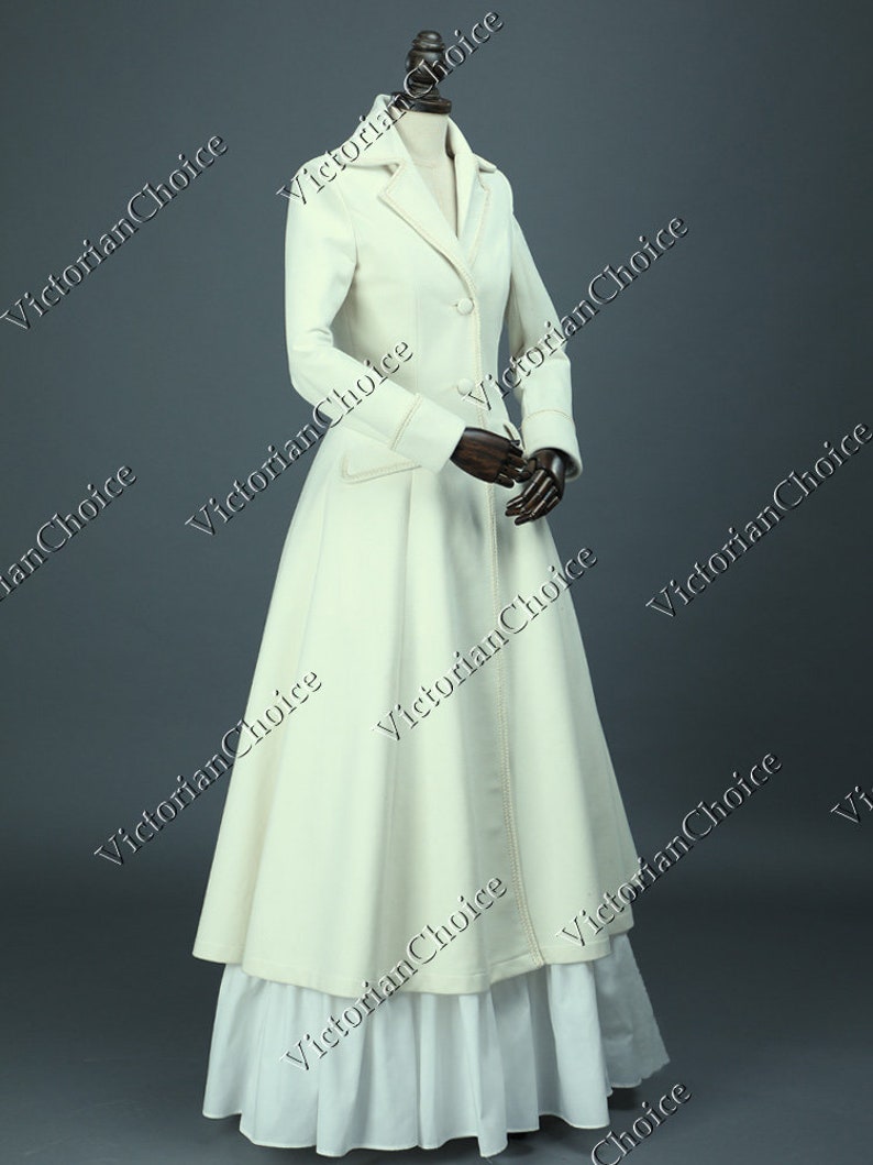 Victorian Edwardian Sherlock Holmes Theater Military Winter Steampunk Punk Coat Dress Cosplay Theater Costume