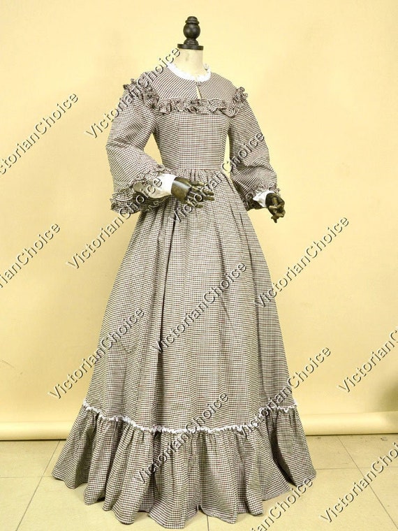 19th Century Work Dress Victorian Dickens Christmas Carol - Etsy