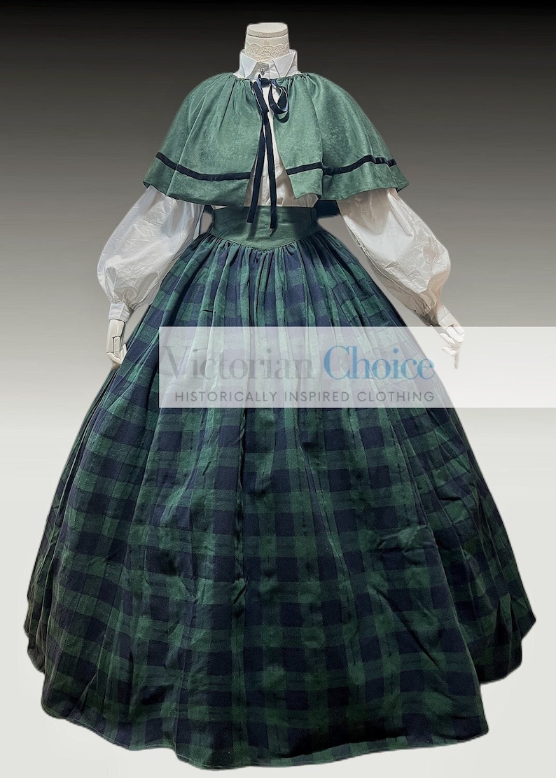 Victorian Dresses | Victorian Ballgowns | Victorian Clothing     Victorian Dickens Faire Dress Little Women Costume Pioneer Prairie Costume Wild West Wear Frontier Country Maid Dress Theater Costume  AT vintagedancer.com