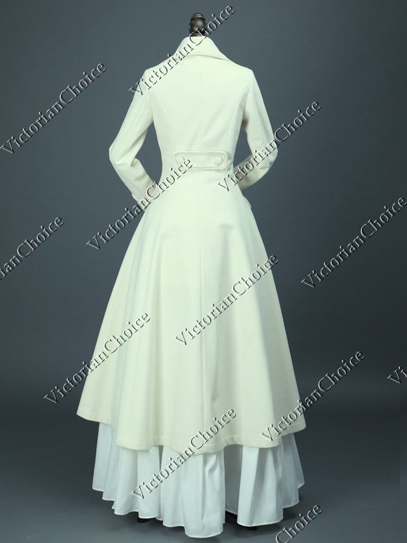 Victorian Edwardian Sherlock Holmes Theater Military Winter Steampunk Punk Coat Dress Cosplay Theater Costume