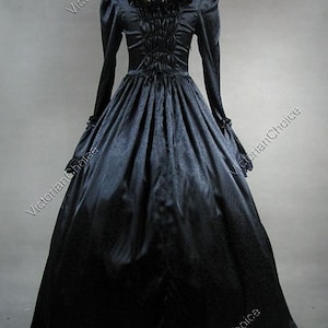 BLACK Renaissance Dress Gothic Fantasy Dress Gothic - Etsy
