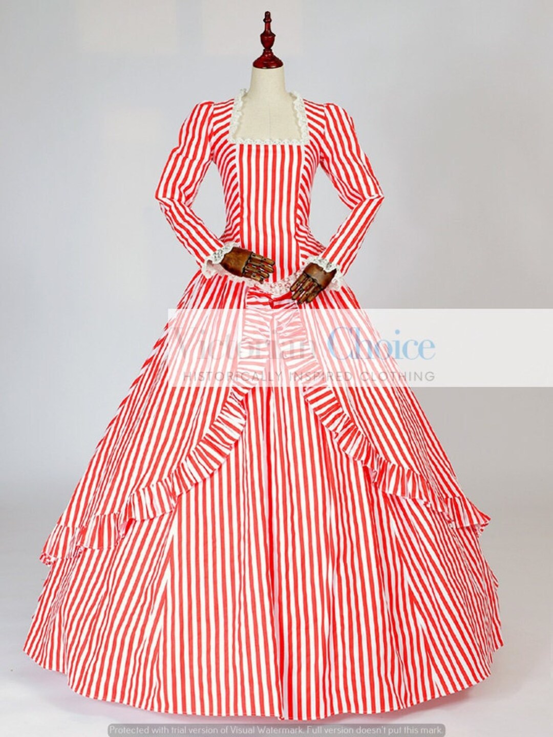 Vestido navideño victoriano rojo y blanco de la Sra. Claus, vestido de  mascarada de algodón de la Guerra Civil, traje de época de la época teatral  sureña - Etsy México, image size:1080x1440