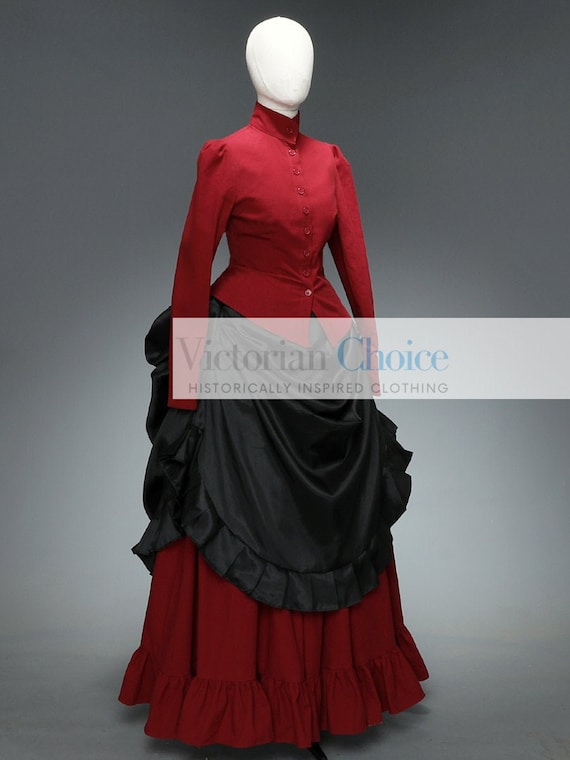 Edwardian Style Dress Victorian Masquerade Costume Gothic