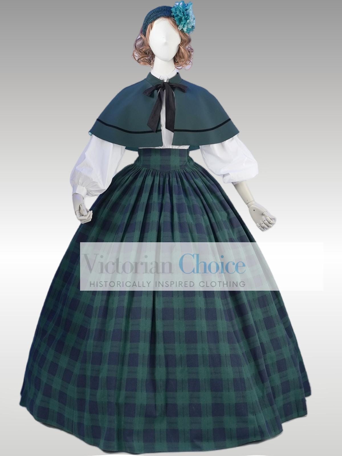 victorian holiday dress Ball Gown V-Neck 3/4 Length Sleeves Floor-Length Rococo Victorian Party Costume Masquerade Cosplay Prom Dress Blue