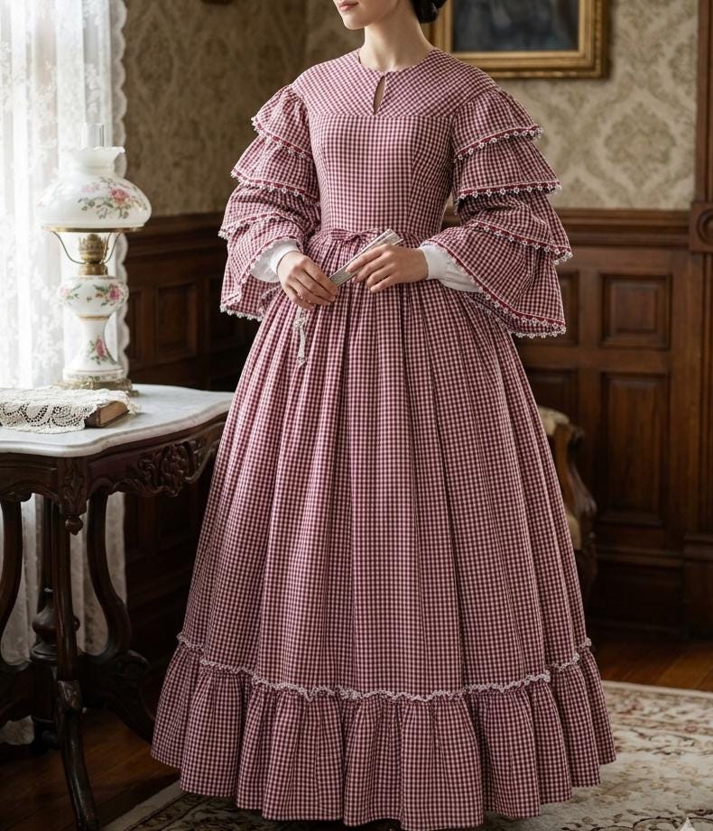 1850s Dress - Etsy