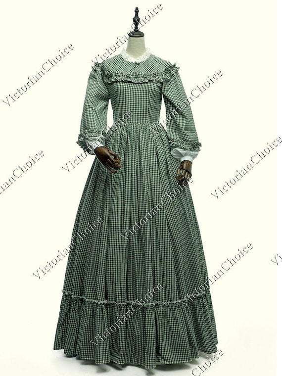 Victorian Dickens Faire Dress, Civil War Costume, Prairie Pioneer Women  Costume, Frontier Dress, Little Women Theater Reenactment Costume -   Canada