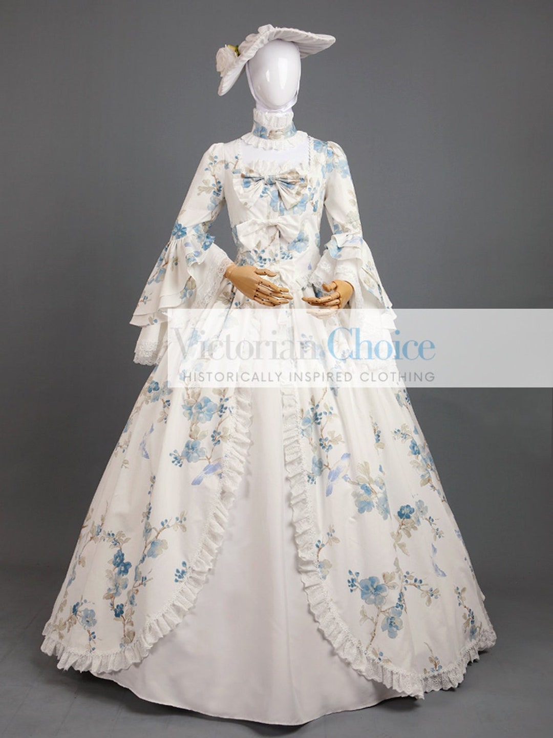 Georgian Colonial 18th Century Bridgerton Dress, Renaissance Lady