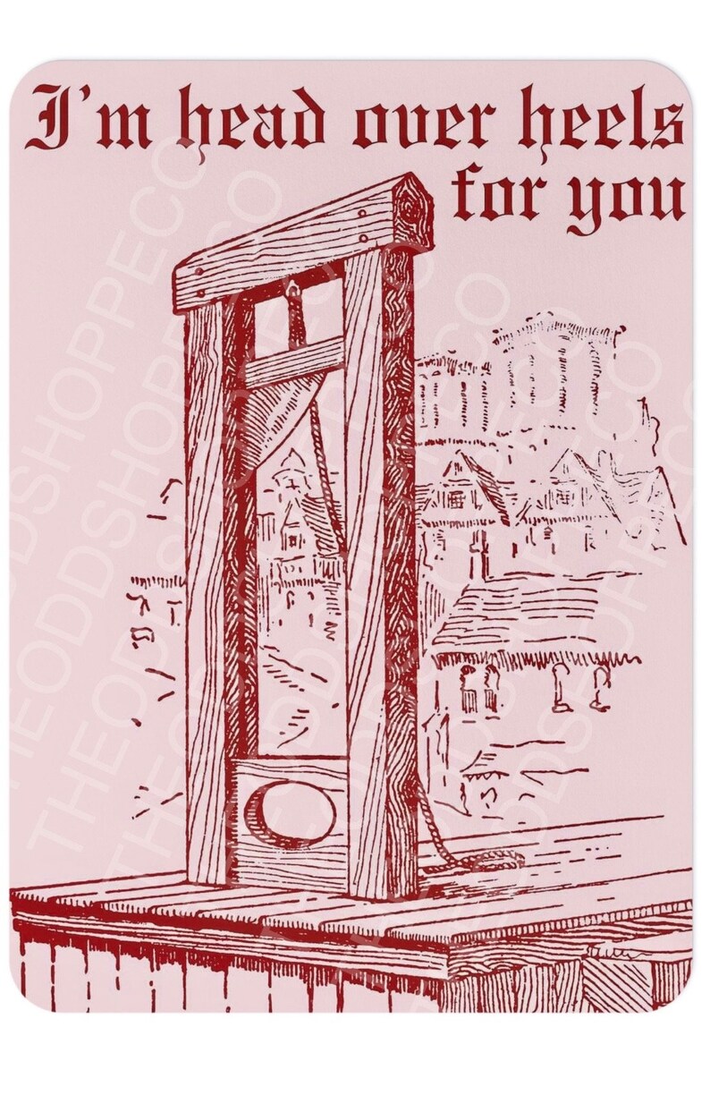 Im Head Over Heels for You Valentines Day Greeting Card Blank Handmade