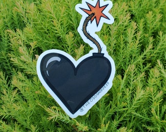 Love Bomb Vinyl Sticker