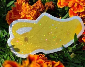 Glitter Croc Yellow Sticker