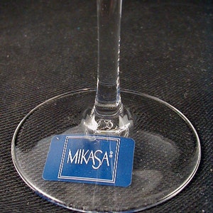 Contemporary Champagne Flutes WEDDING FLUTES Panache Square by Mikasa Circa 2002-2013 Sold as a Pair image 5