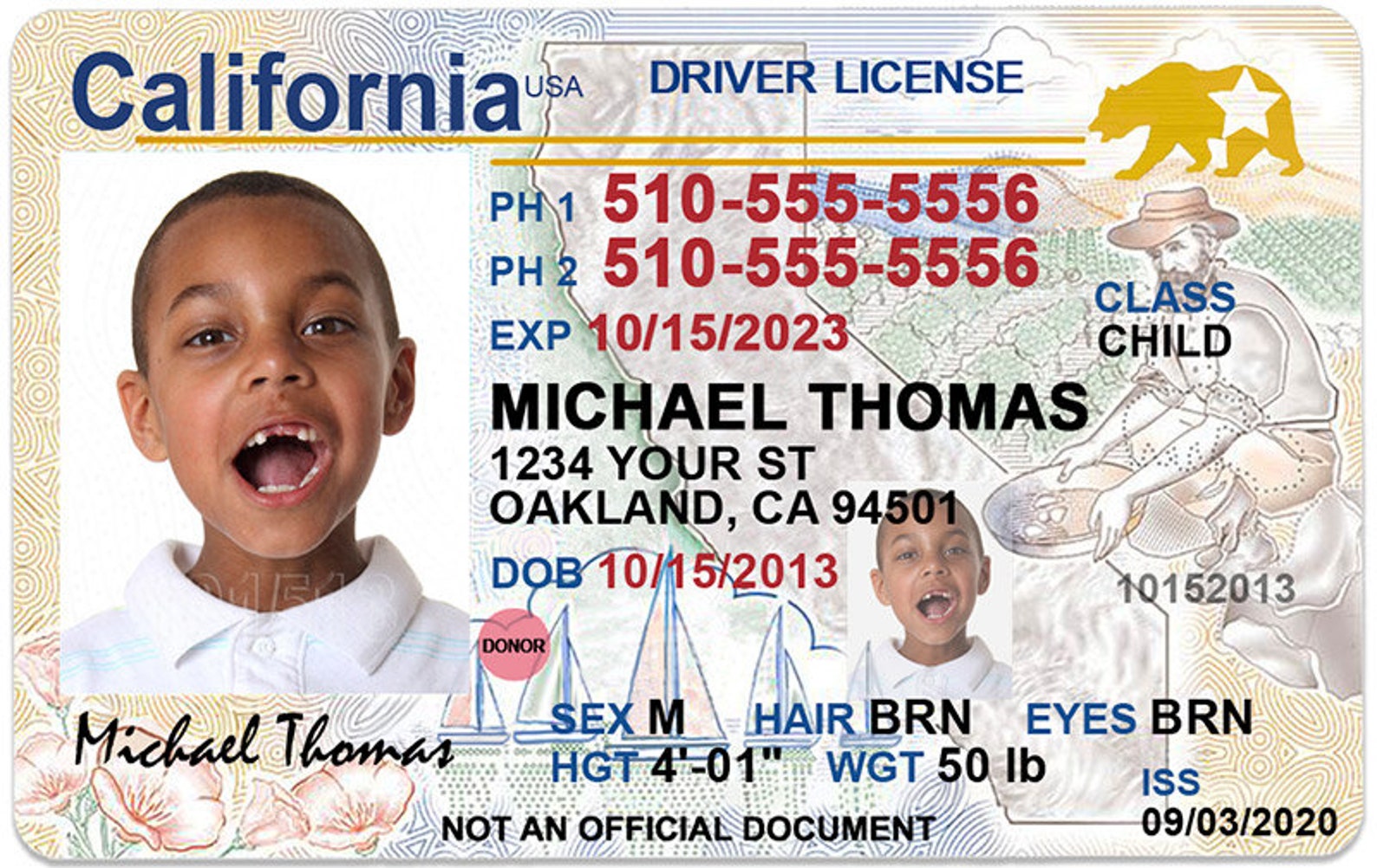 Kids Id Children Id Card Personalized Identification vrogue.co