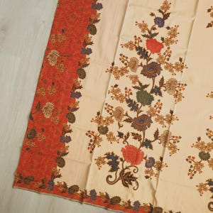 Indonesian Batik ready made sewn sarong floral vintage look Cotton printed batik kebaya traditional,nyonya peranakan red chinese heritage