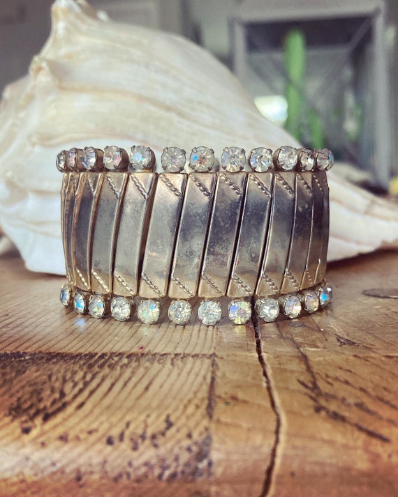 Vintage Rhinestone Bracelet, Vintage Rhinestone Ex