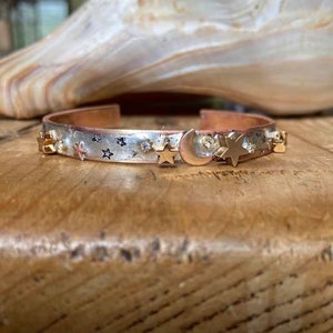 Brazalete de pulsera &quot;Te amo hasta la luna&quot;, brazalete de pulsera de luna, brazalete de pulsera de estrellas, brazalete de pulsera de luna y estrellas
