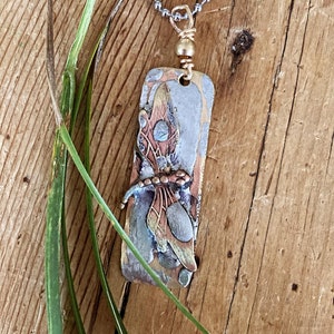 Dragonfly Necklace, Artisan Dragonfly Necklace, Dragonfly Jewelry, Rustic Jewelry
