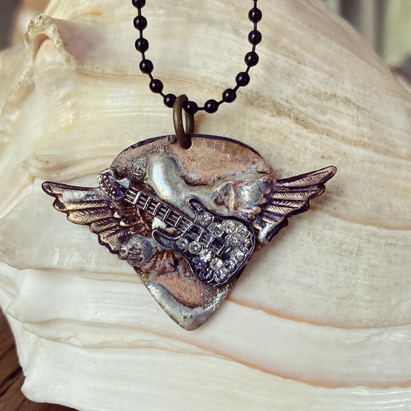 Guitar Necklace Etsy
