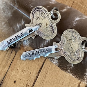 Thelma and Louise Necklaces, Bff Necklaces, Best Friends Necklaces, Ride or Die Necklaces, Key Necklaces