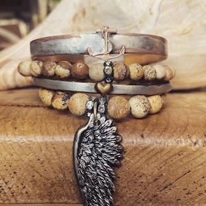 Anchor Cuff Bracelet, Refuse to Sink Cuff Bracelet
