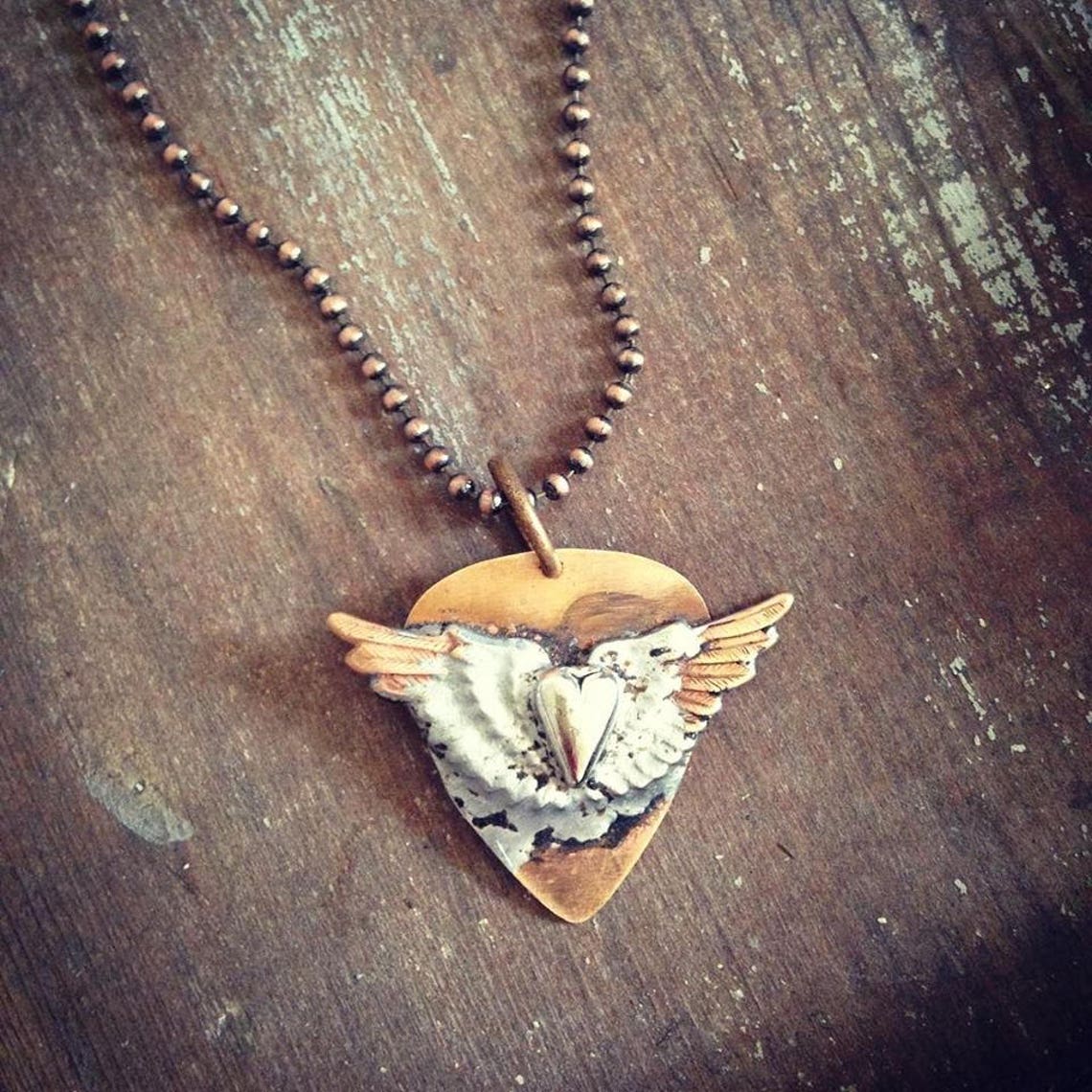 Miranda Lambert Roots and Wings Guitar Pick Necklace Bullet Etsy