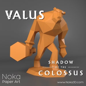 Shadow of the Colossus  - VALUS 3D papercraft model. Downloadable DIY templates