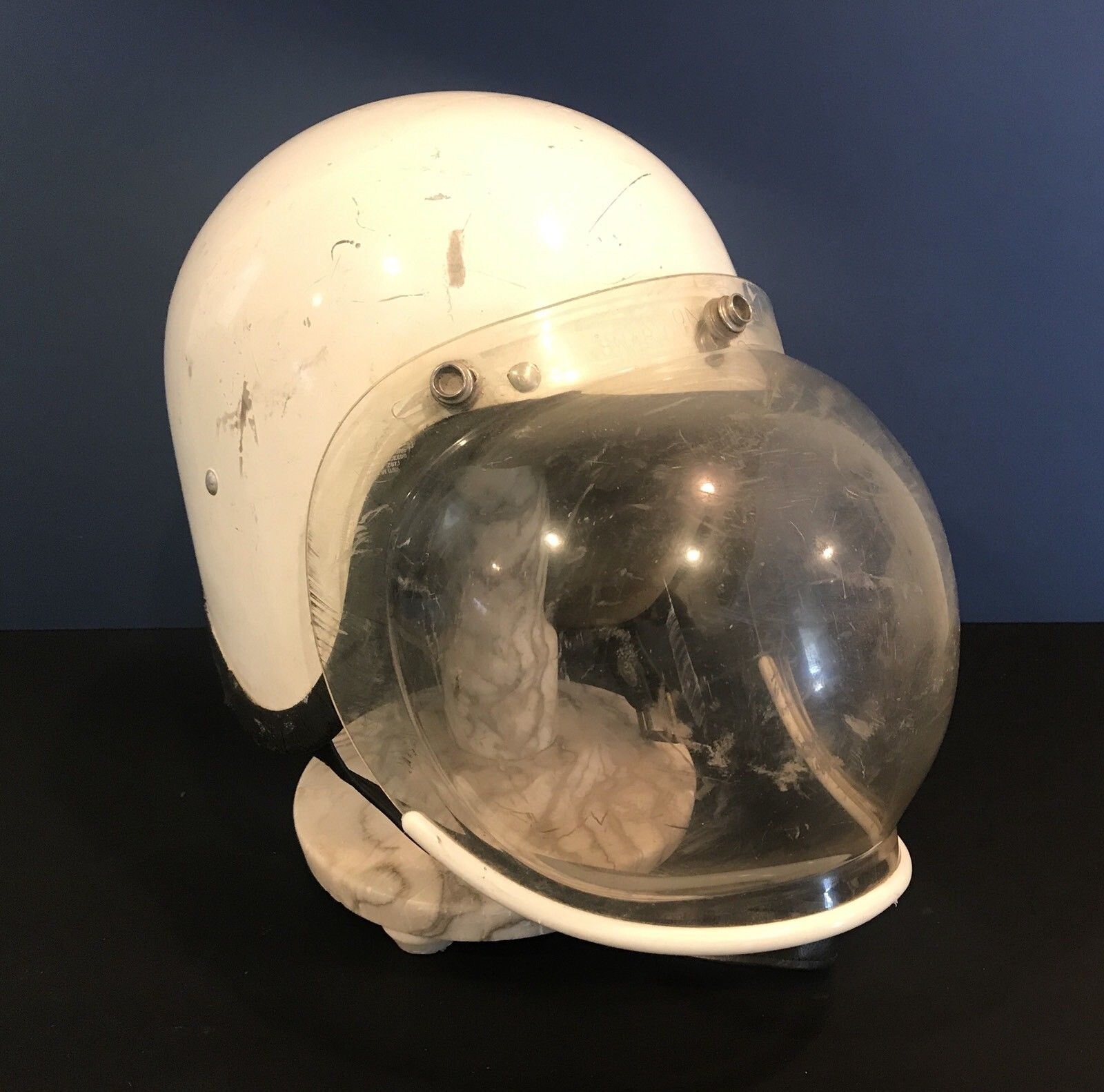 【希少】 英国製 KANGOL ビンテージヘルメット 12/31～1/3休業】Dead Stock 新品 BHVシールド付 KANGOL PHIL READ