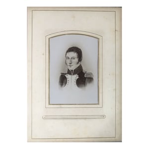 アンティーク 1800 年代 フランス フォトアルバム 76 枚の写真 CDV 軍人 家族など