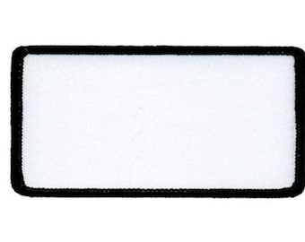 2" x 4" Blank Iron On Rectangle Patch