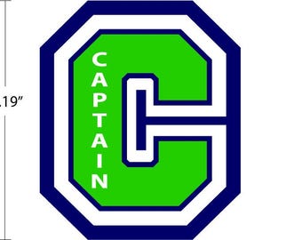 Chenille Captain Patch