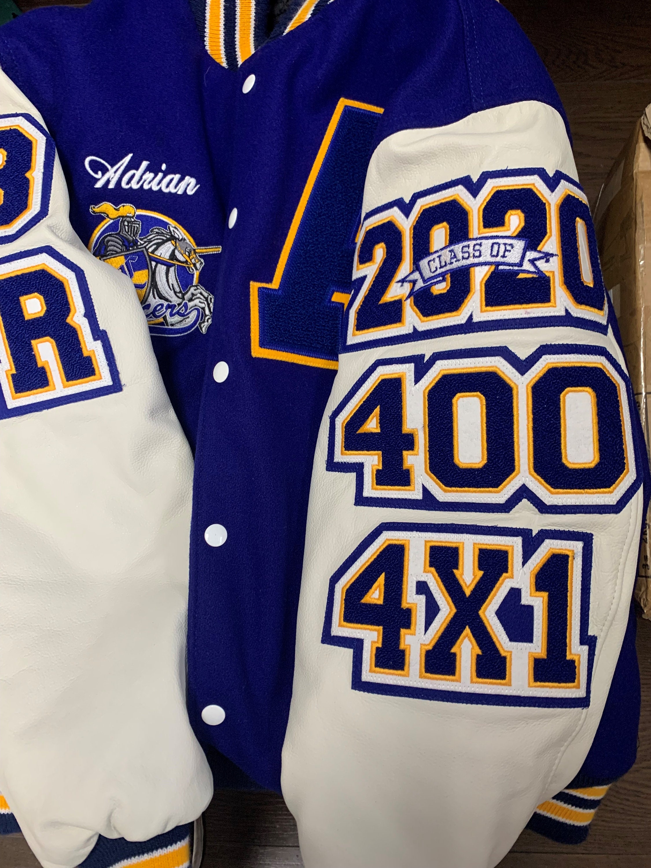 Glitter letterman patches sale