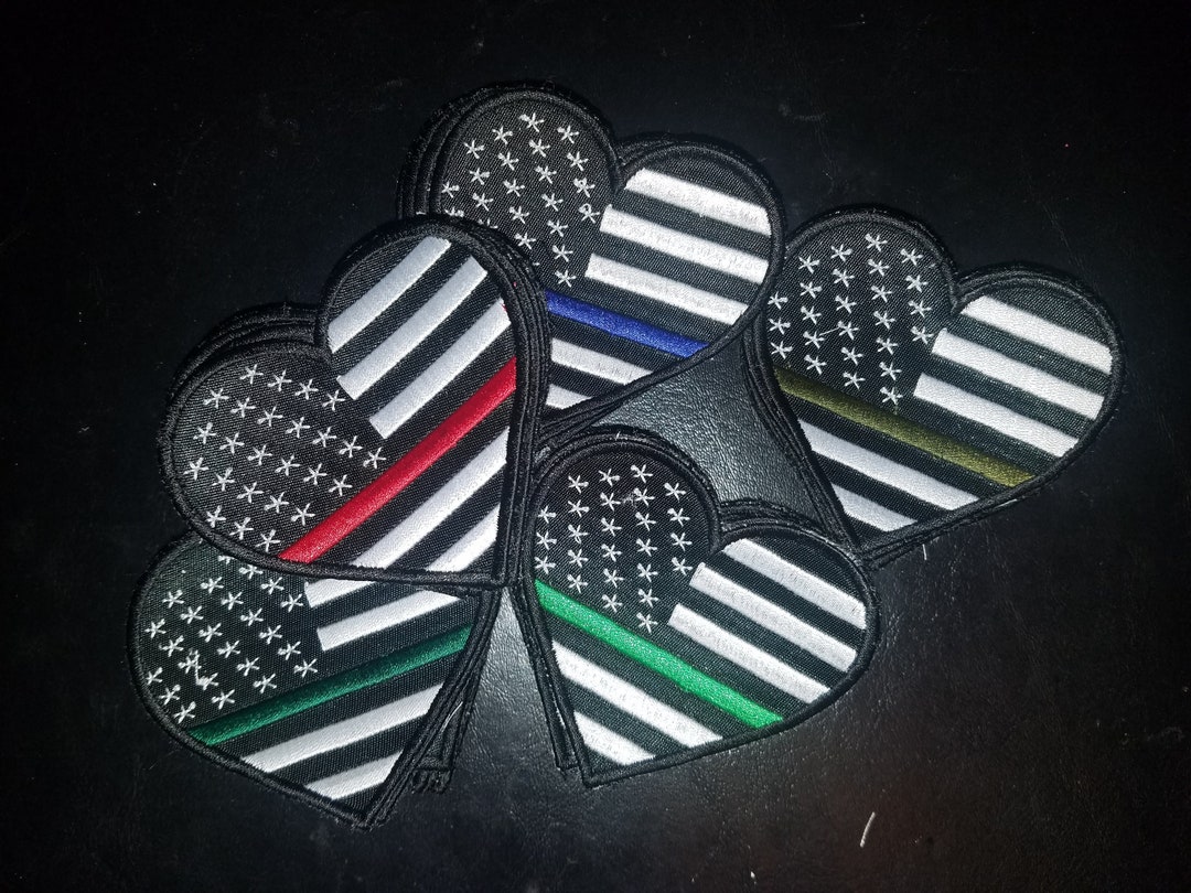 Thin Blue Line Heart Decal - 4 Inch Police Support Vinyl Sticker