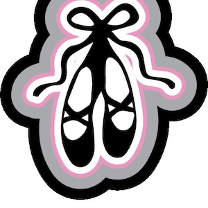 Ballet slippers for Letterman Jacket- Chenille Patch