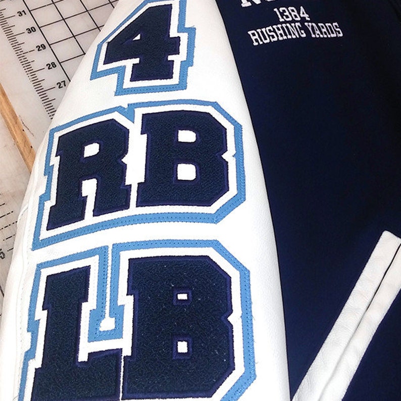 Letterman Jacket Number/letter Chenille Patch FREE SHIPPING Etsy