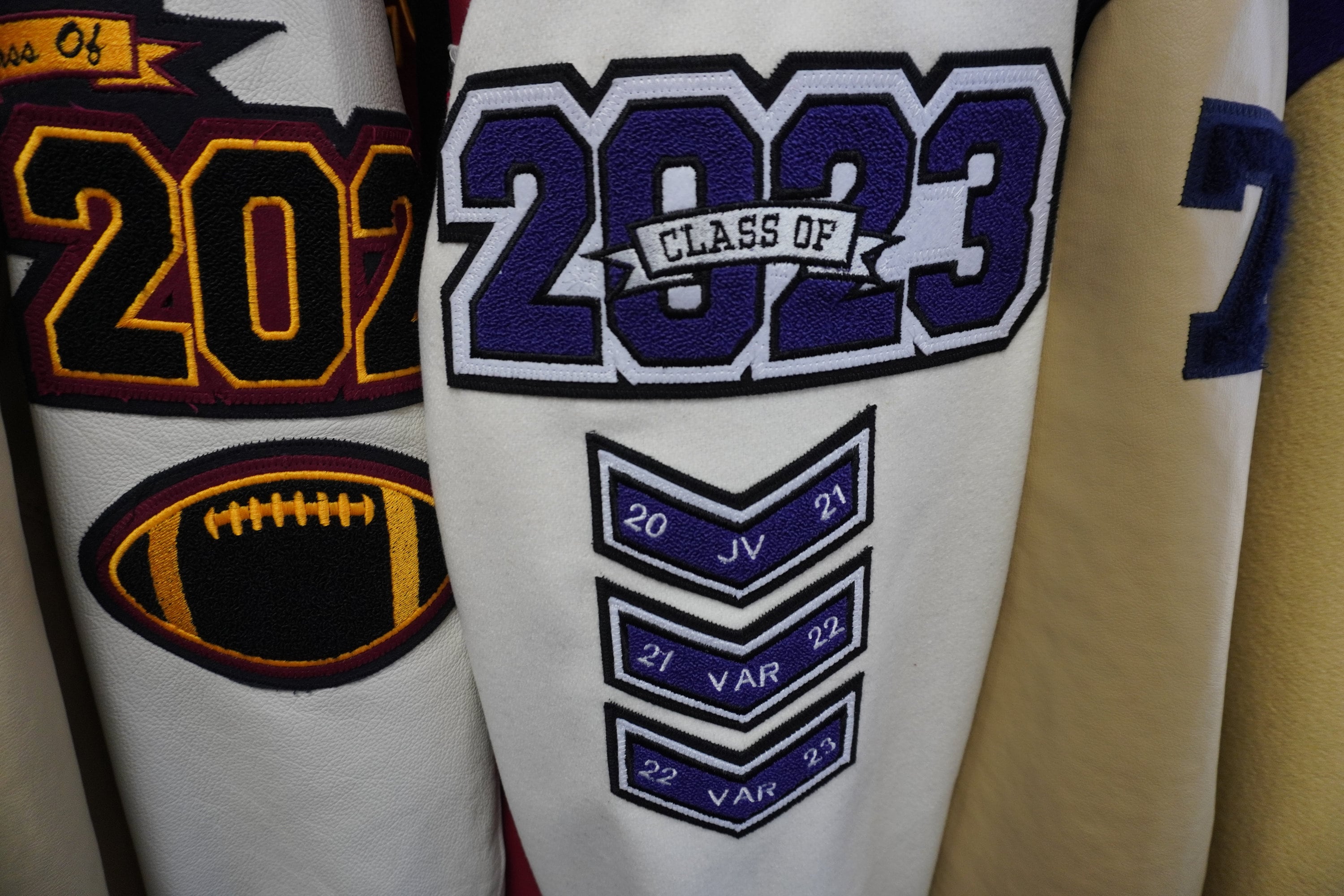 Chevron letterman jacket deals