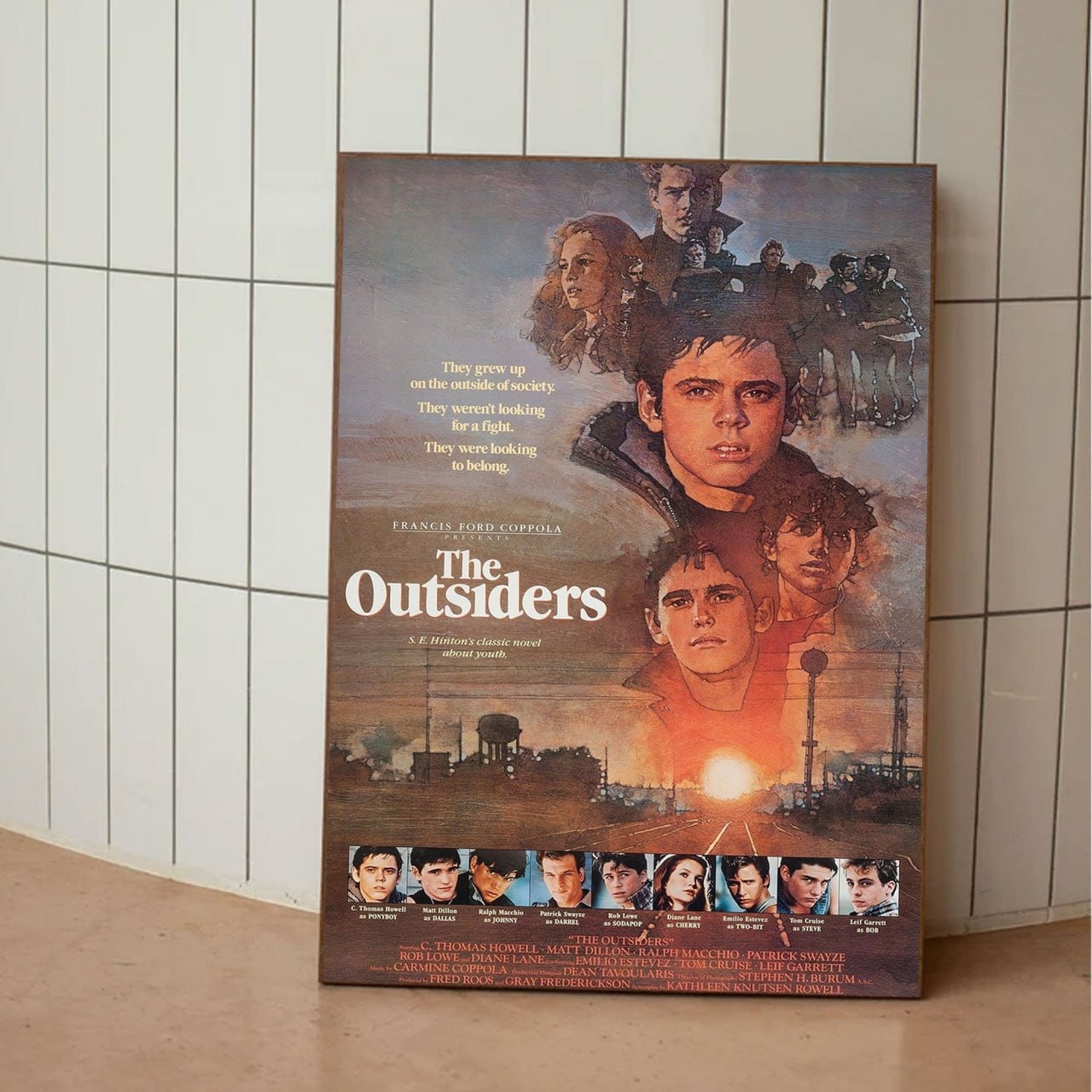The Outsiders 80's Drama Movie Poster