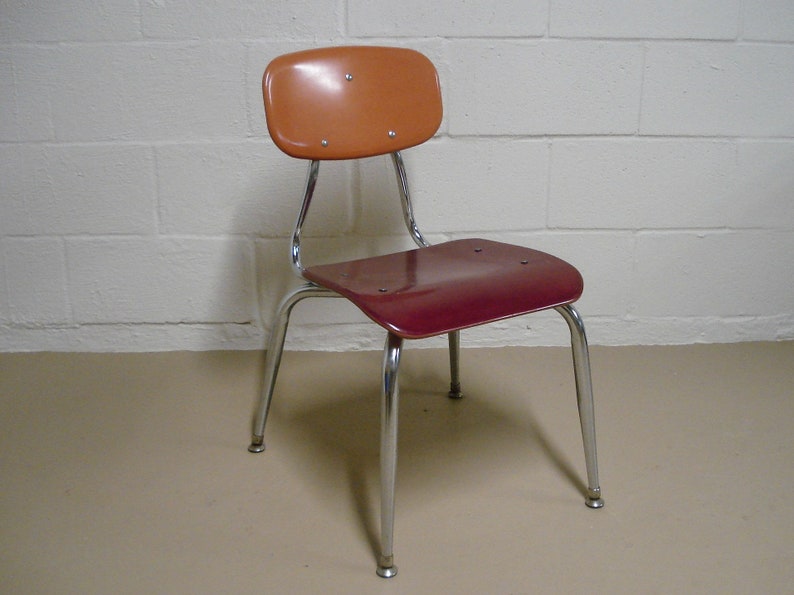 Vintage School Desk Kitchen Chair Mid Century Modern Retro Etsy
