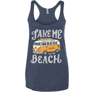 Take Me to the Beach Vintage Van Cruiser Bus Women's - Etsy