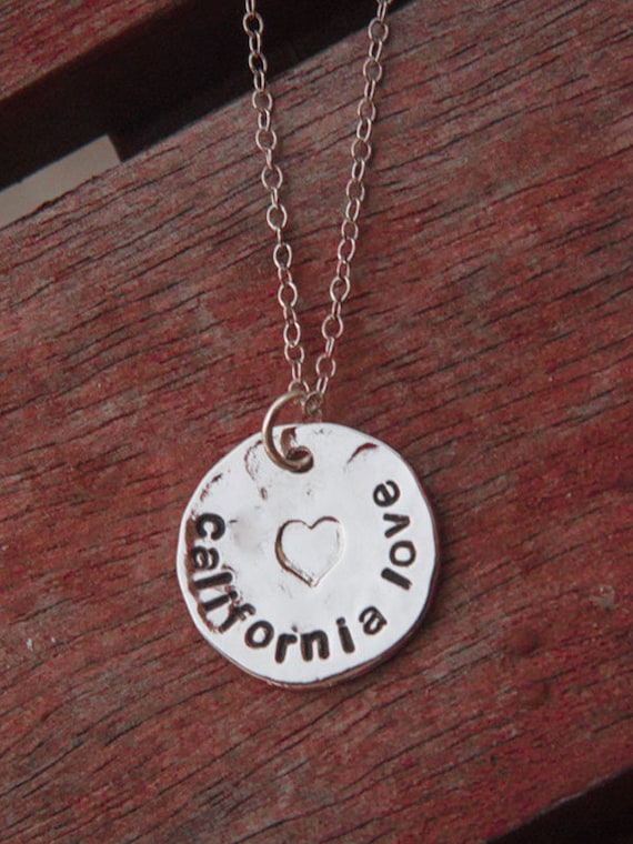 Silver California Girl Necklace Silver California Girl Necklace